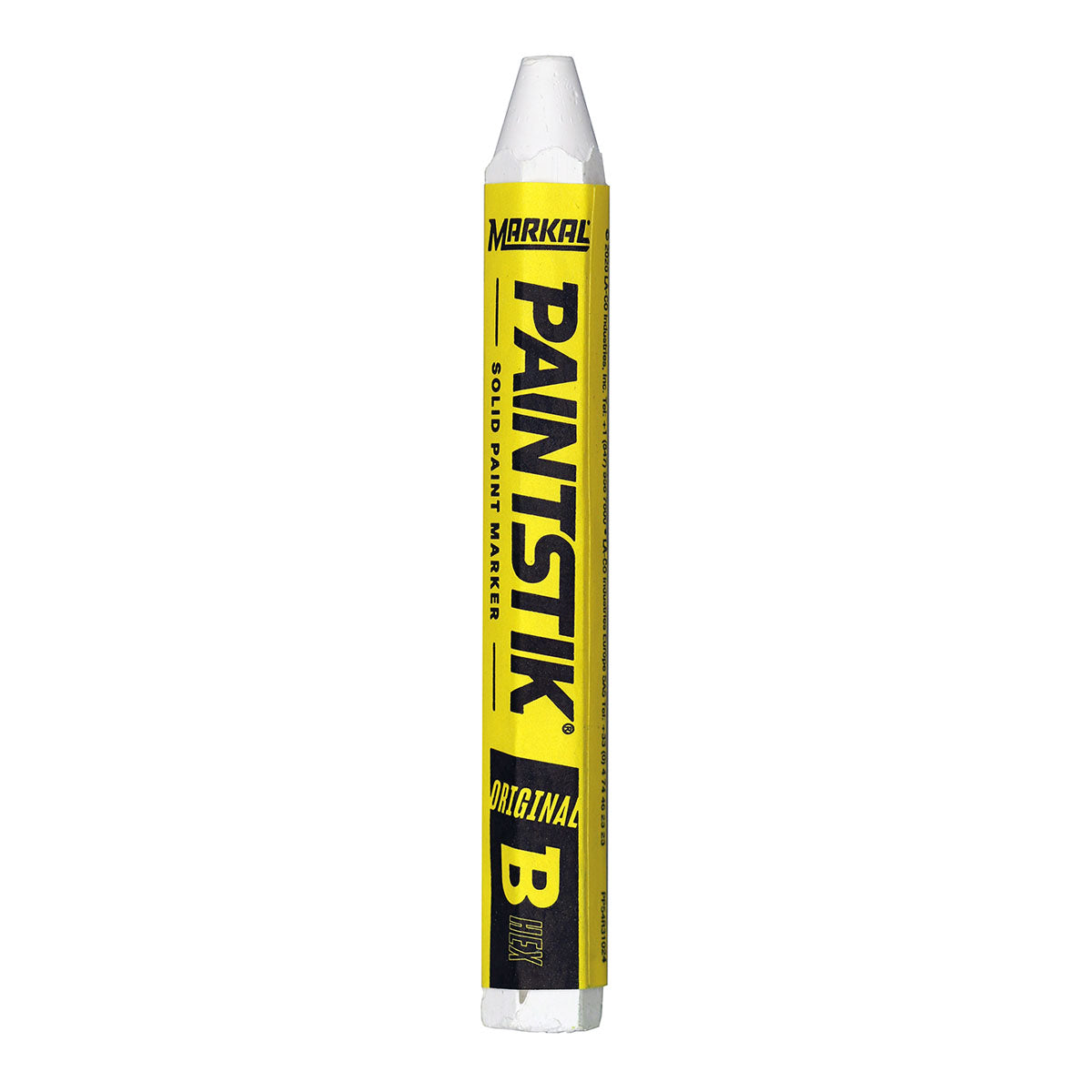 Markal Paintstik B Hex Solid Paint Marker - White