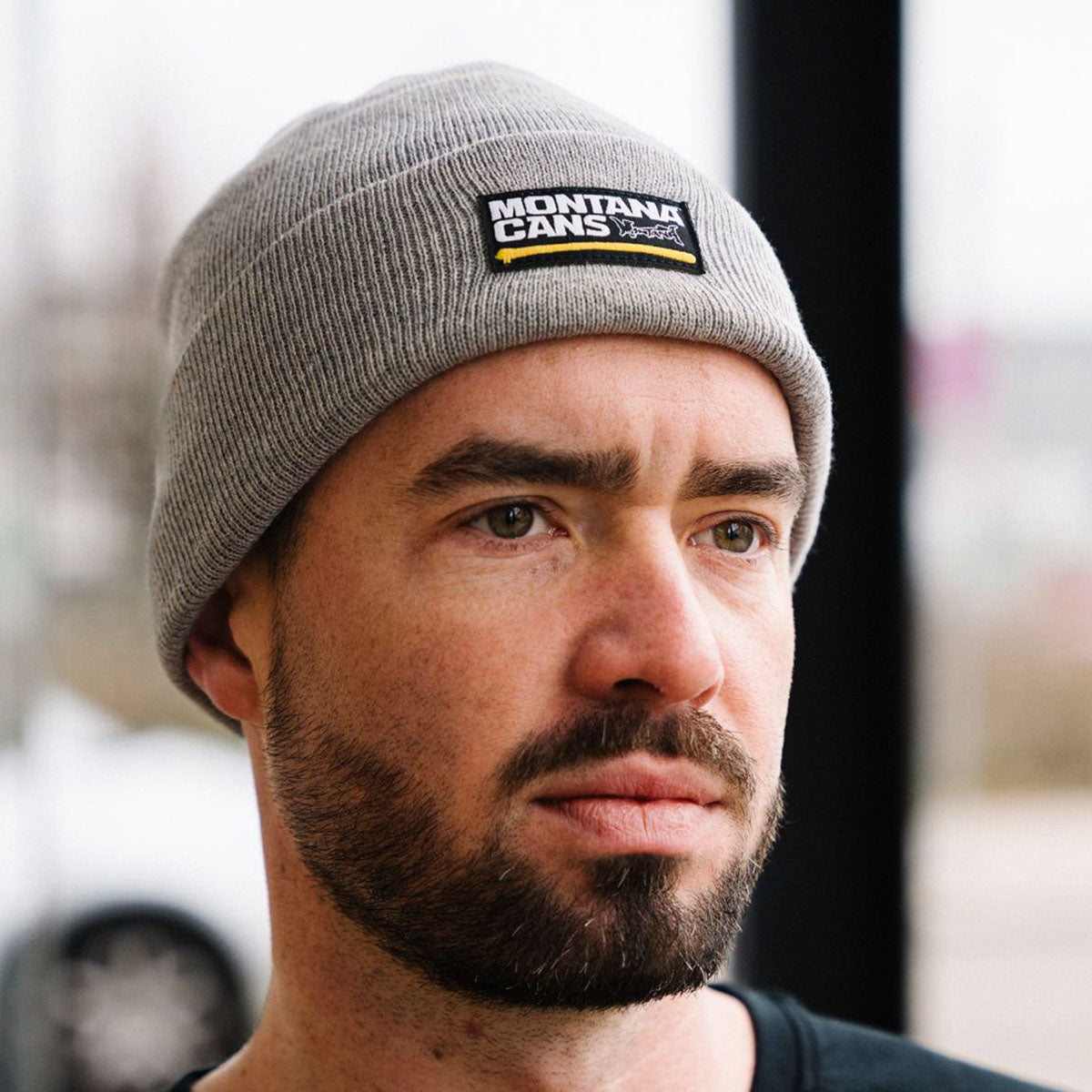 Montana Cans Typo Logo Beanie Grey Heather - image 2