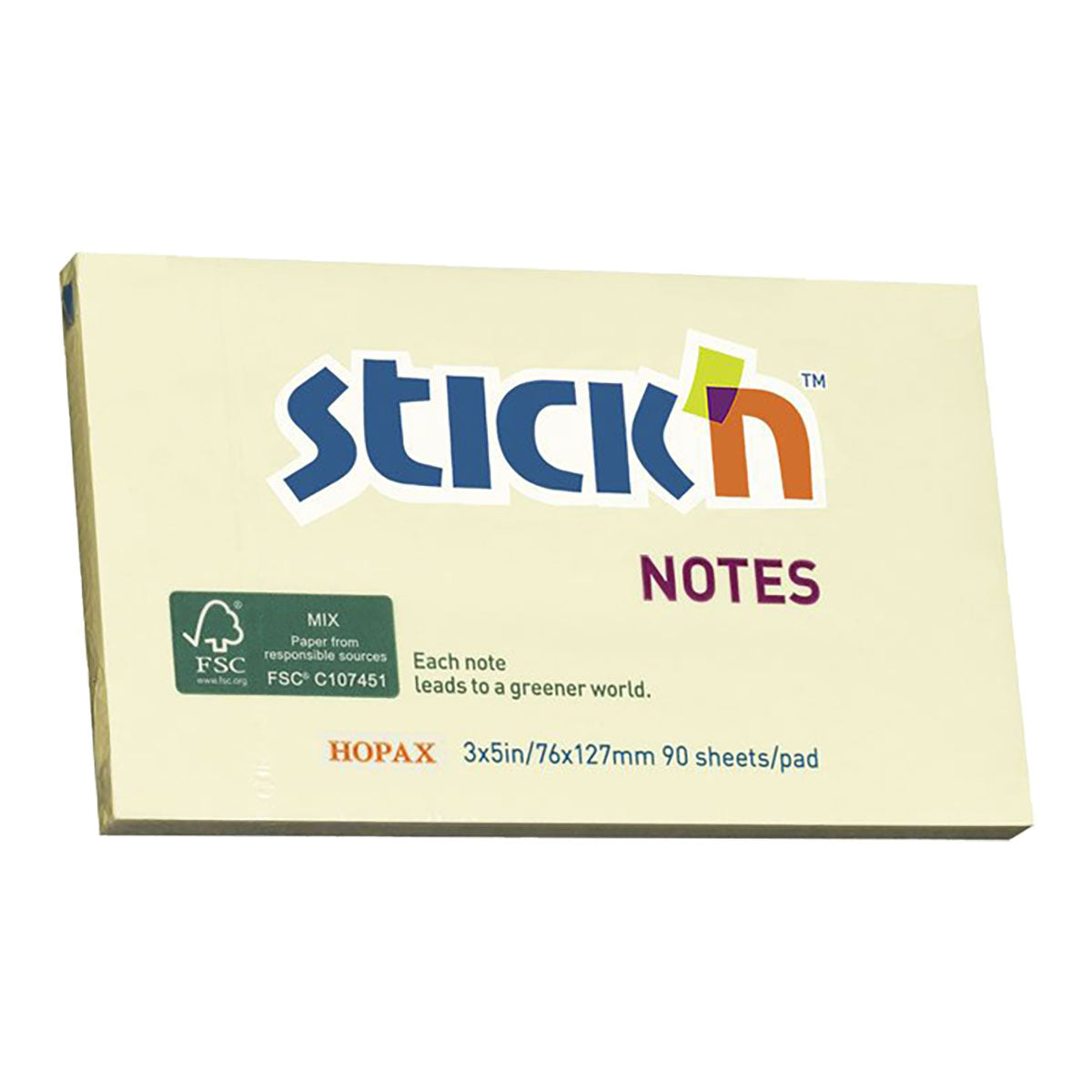 Stick'N Notes 76x127 mm 90 Sheets Yellow - image 1