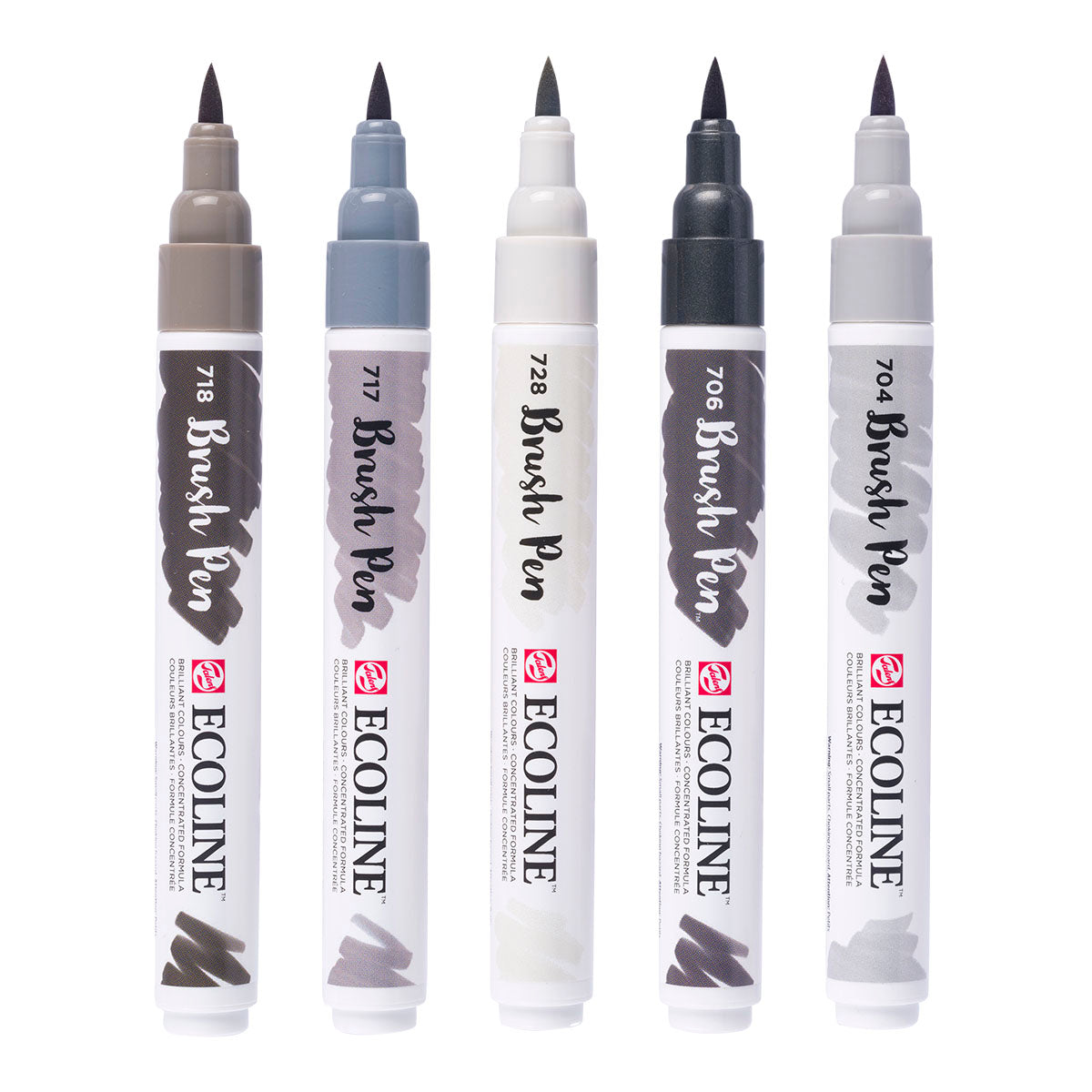Talens Ecoline Brush Pen 5 set, Shadow Colors - image 2