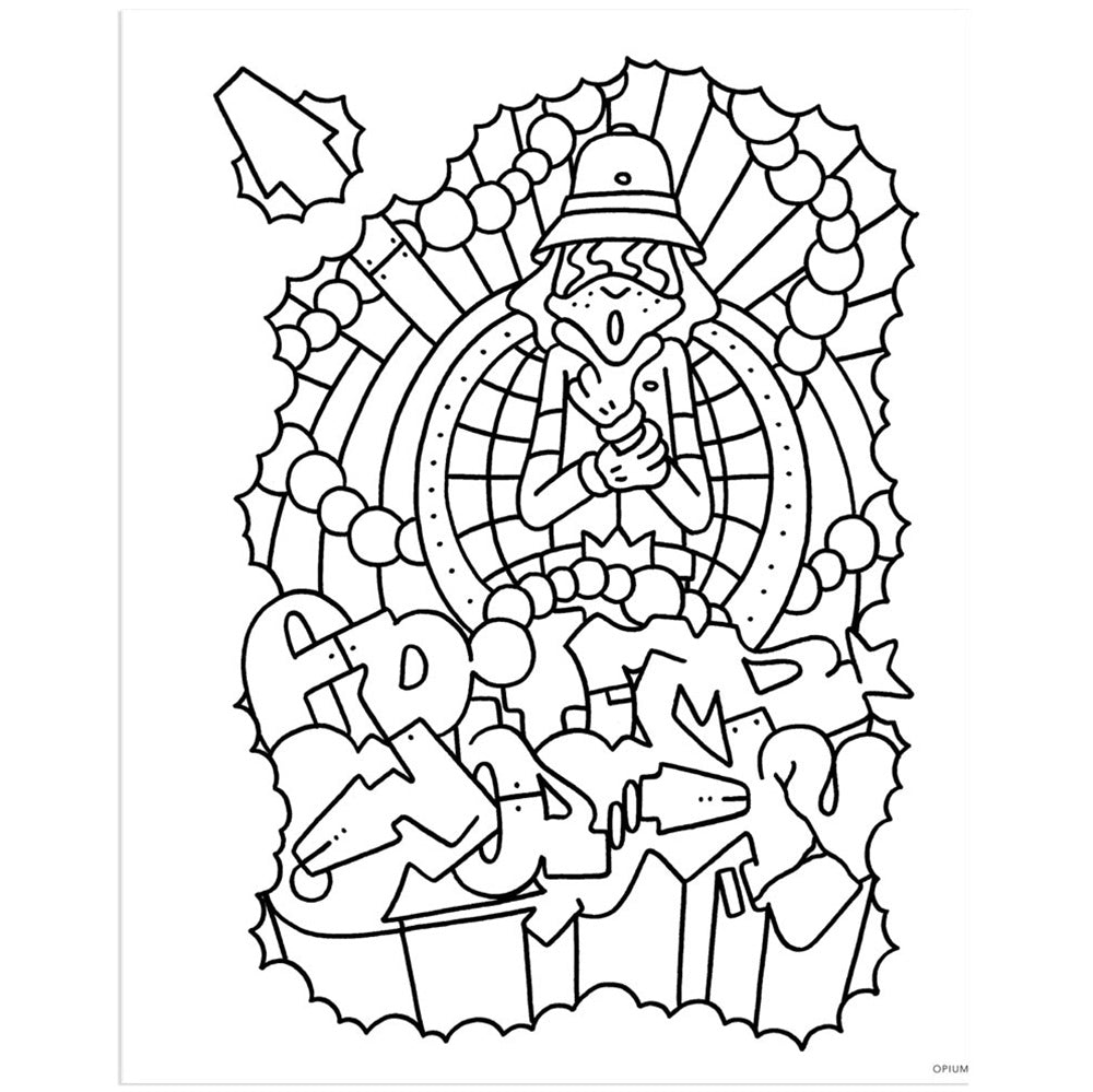 Graffiti Style Coloring Book