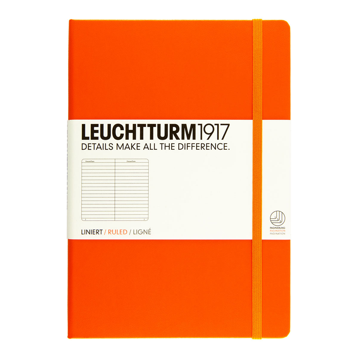 Leuchtturm1917 Notebook A5 Hard Cover, Ruled