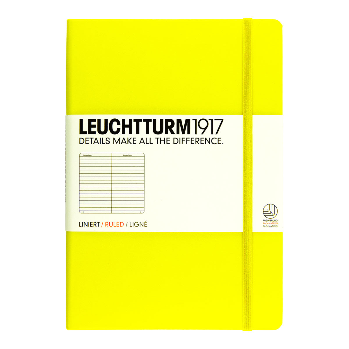 Leuchtturm1917 Notebook A5 Hard Cover, Ruled