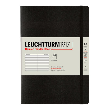 Leuchtturm1917 Notebook A5 Soft Cover, Ruled