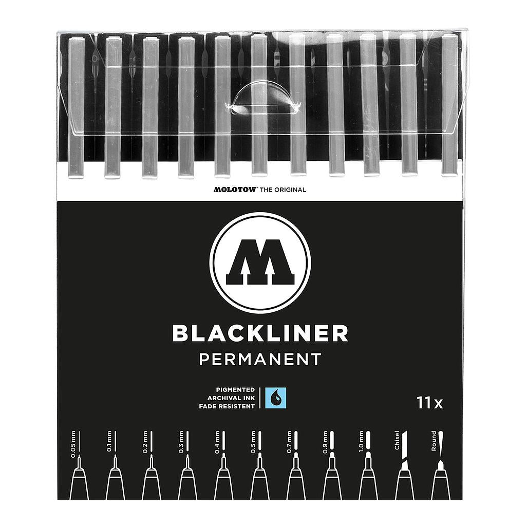 Molotow Blackliner Pens Complete 11 Set