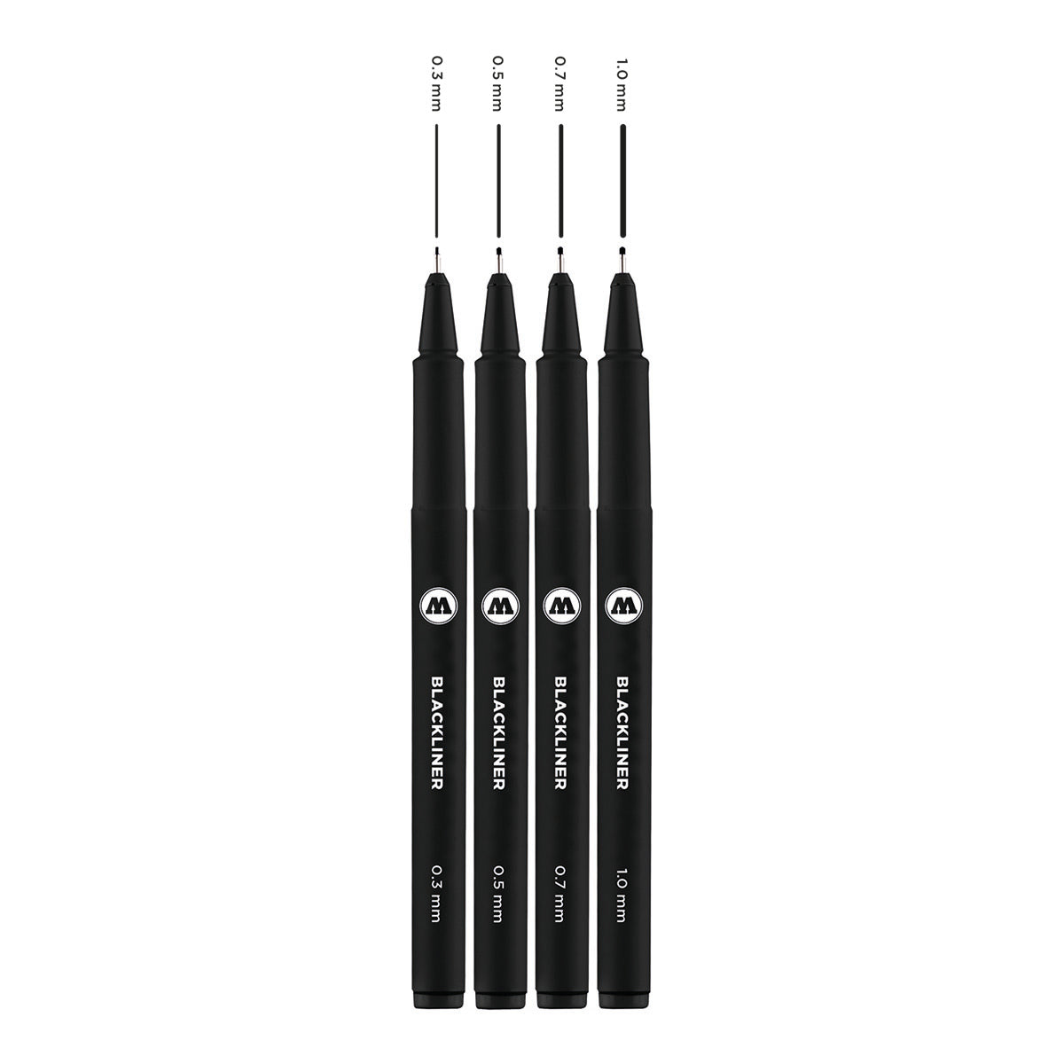 Molotow Blackliner Pens SET-2, 4 Set