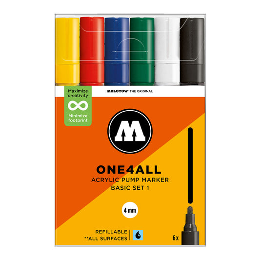 Molotow ONE4ALL 227HS 6set Basic 1