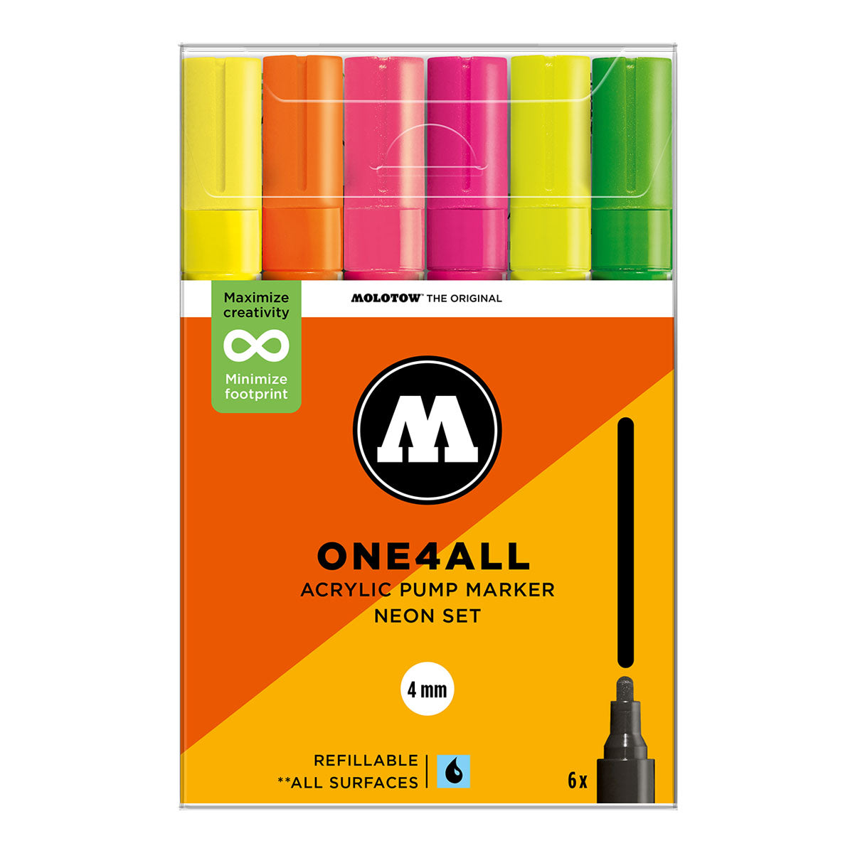 Molotow ONE4ALL 227HS 6set Neon