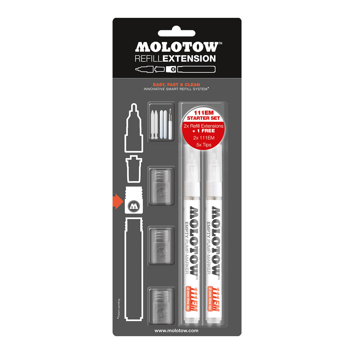 Molotow 111EM Refill Extension Starter Kit