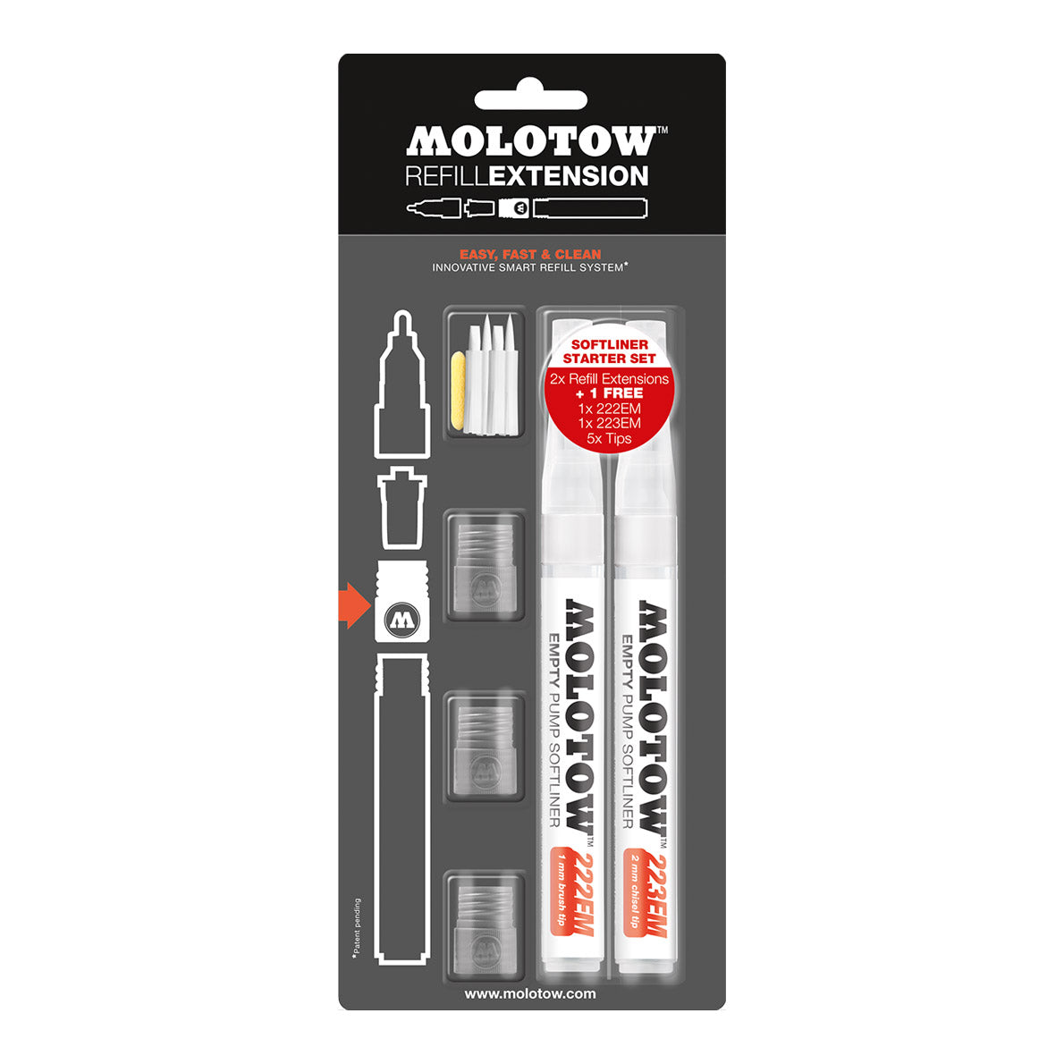 Molotow Refill Extension Softliner Starter Kit