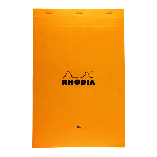 Rhodia Bloc No. 19 Notepad A4+ Orange, Ruled