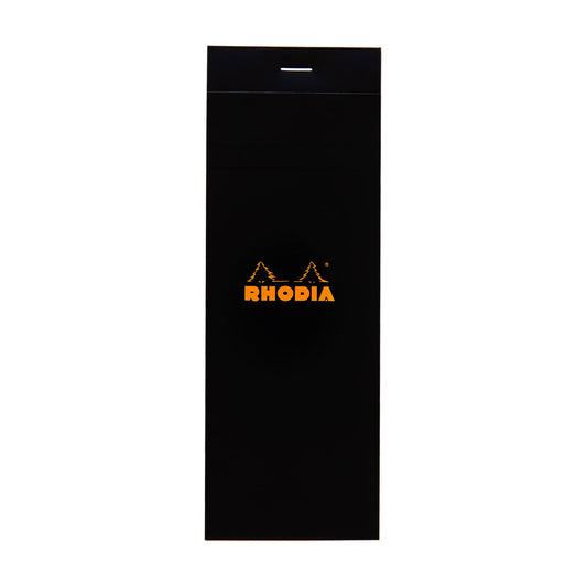 Rhodia Bloc No. 8 Notepad 7.4 x 21 cm Black, Squared