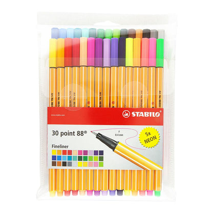 Stabilo Point 88 Fineliner 30 set