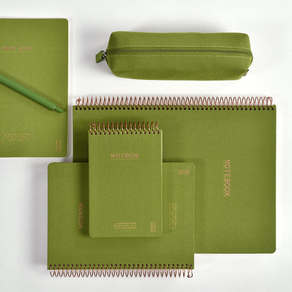 Kozo Pencil Case 21x7x7 cm Olive Green