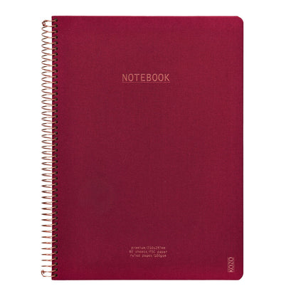 Kozo Premium A4 Notebook Ruled 160 Pages