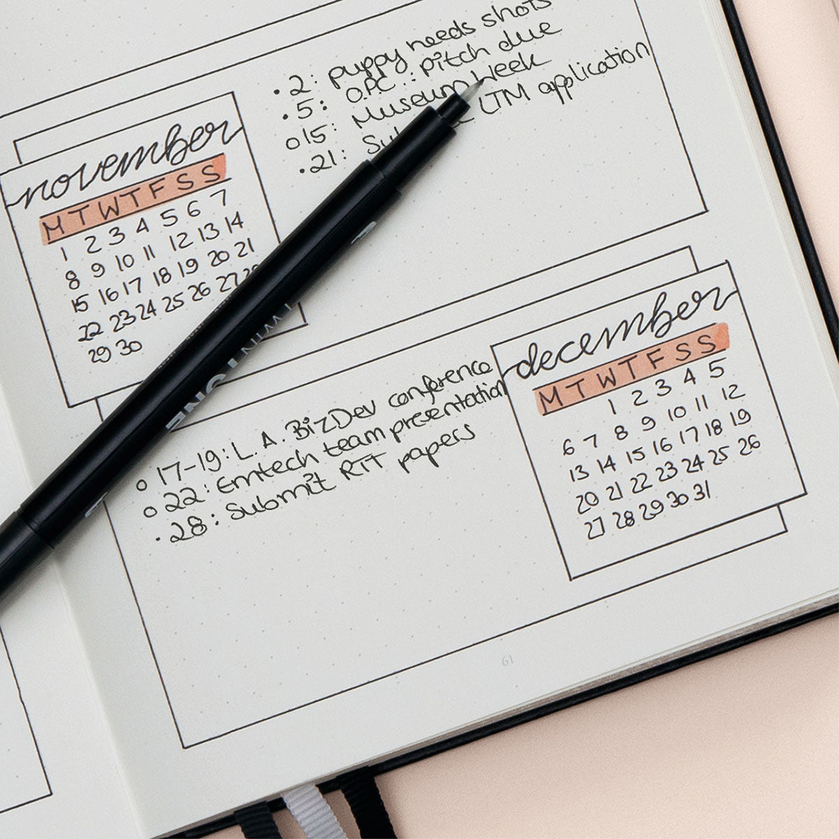 Leuchtturm1917 Bullet Journal Edition 2 Notebook Bluee22 A5, Dotted - image 4