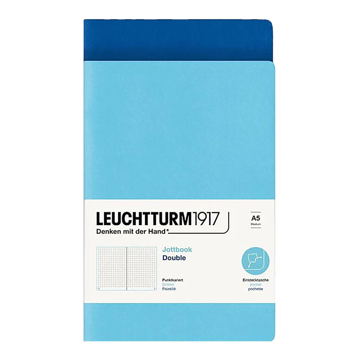 Leuchtturm1917 Jottbook A5 Pack of 2, Dotted