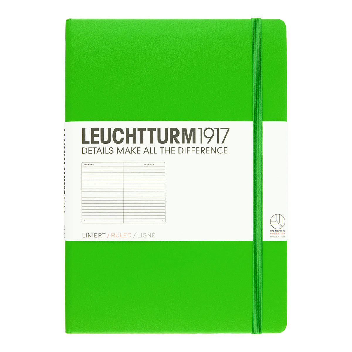 Leuchtturm1917 Notebook A5 Hard Cover, Ruled