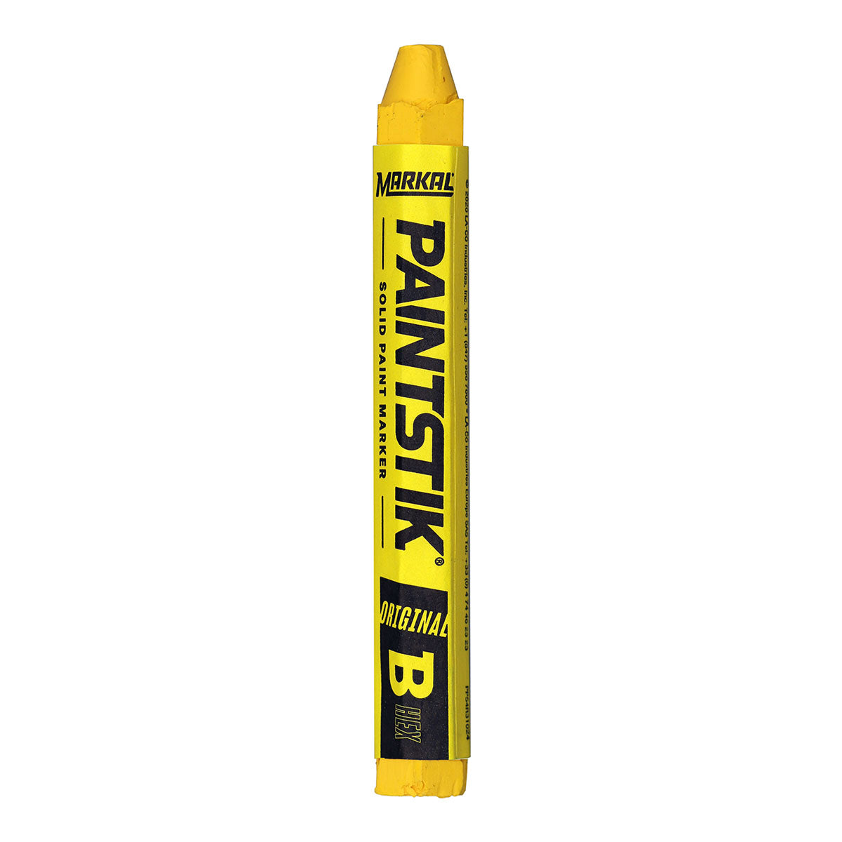 Markal Paintstik B Hex Solid Paint Marker - Yellow