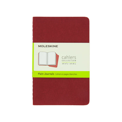 Moleskine Cahier Pocket Journal Plain Set of 3