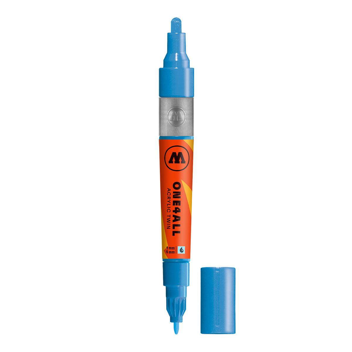 Molotow ONE4ALL Acrylic Twin Marker in Shock Blue Middle (161)