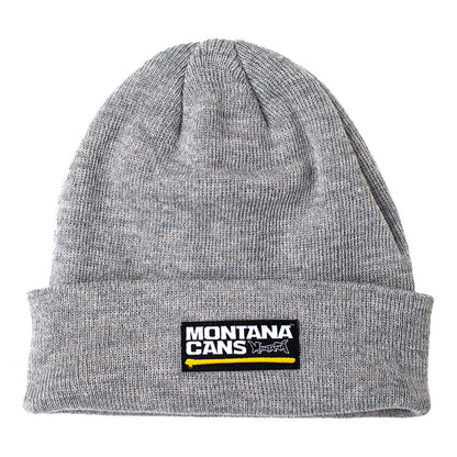 Montana Cans Typo Logo Beanie Grey Heather