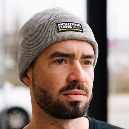 Montana Cans Typo Logo Beanie Grey Heather