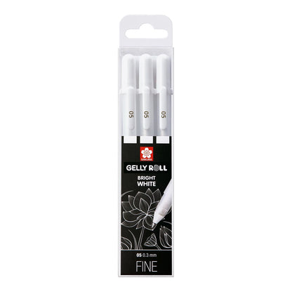 Sakura Gelly Roll 06 Fine 0.3 mm 3 set White Colors