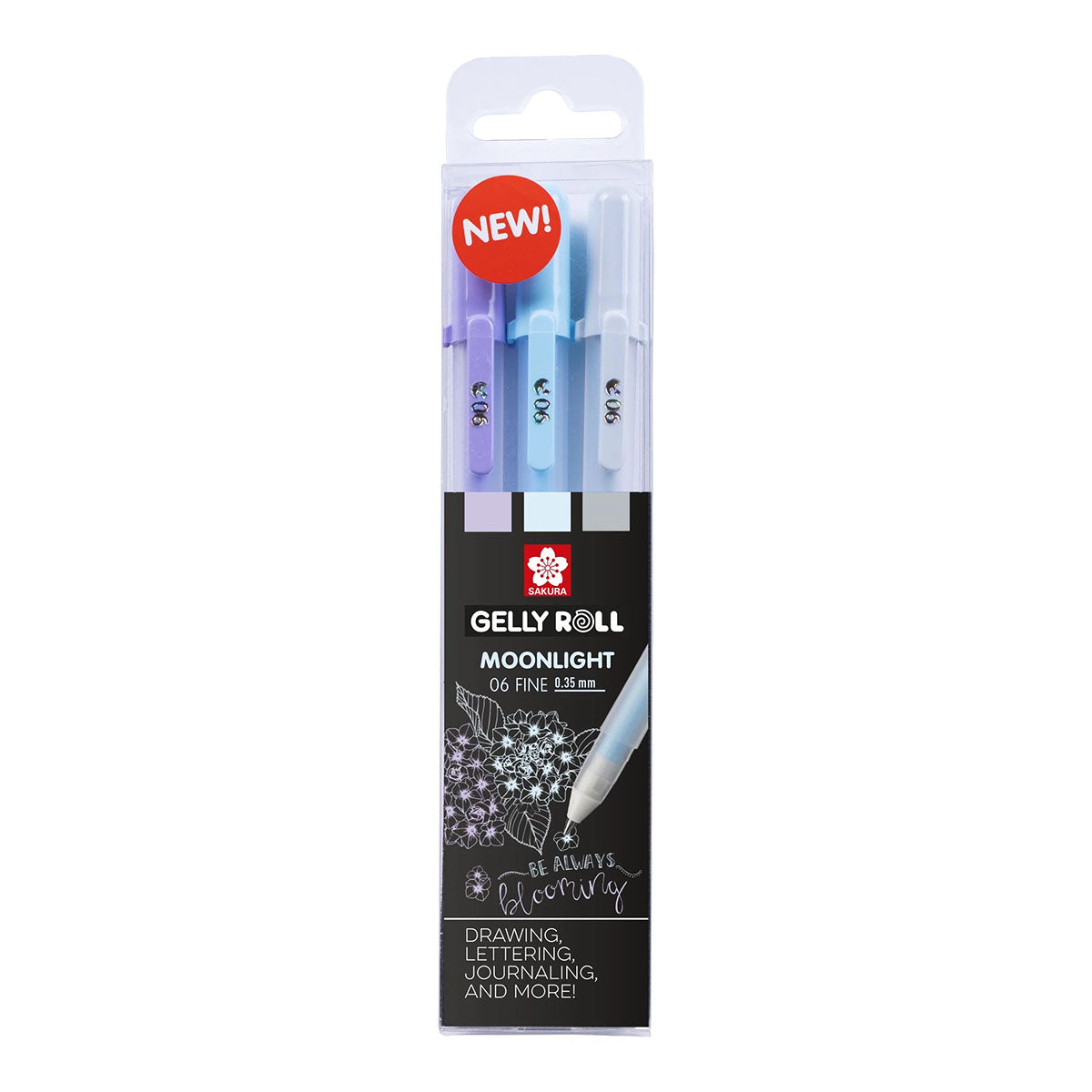 Sakura Gelly Roll 06 Moonlight 0.3 mm 3 set Calm Colors