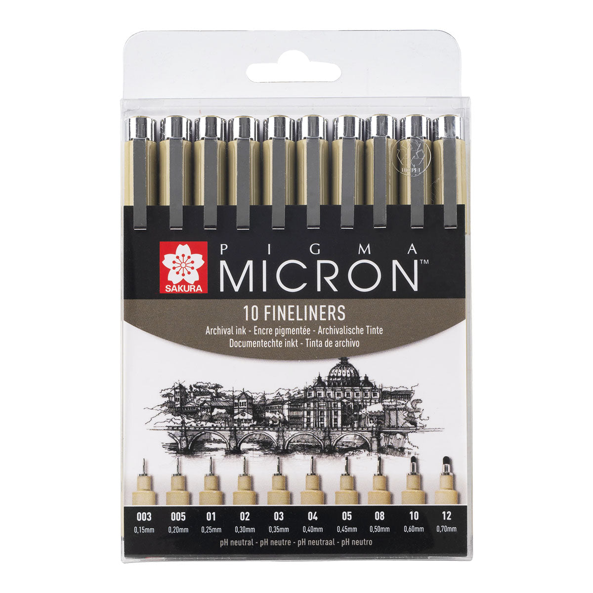 Sakura Pigma Micron Fineliner 10 set