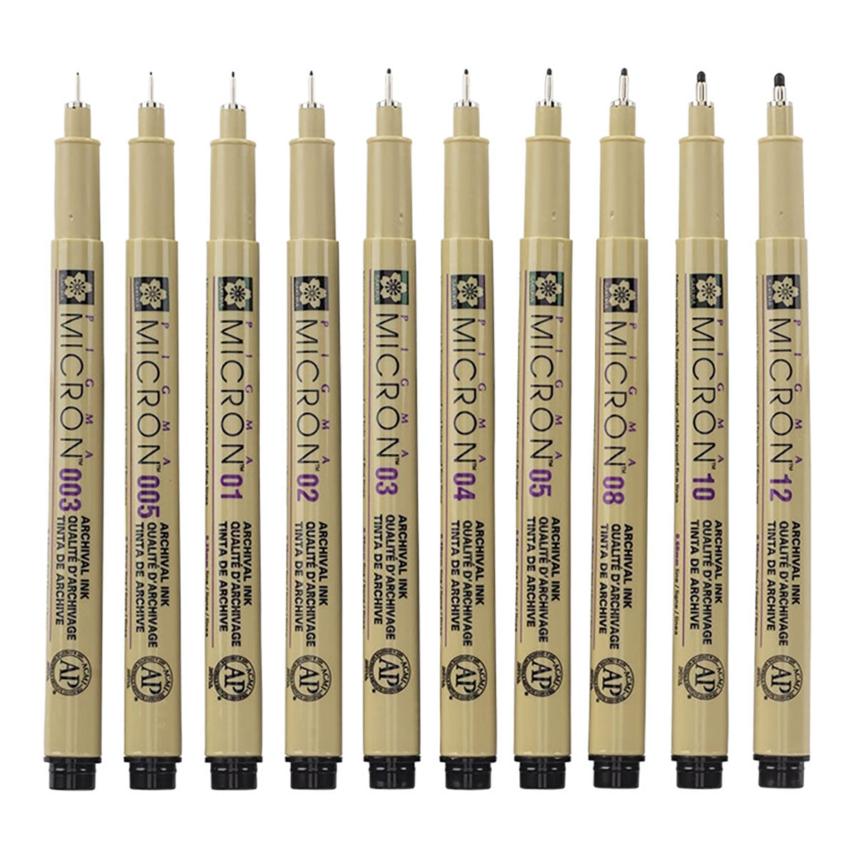 Sakura Pigma Micron Fineliner 10 set