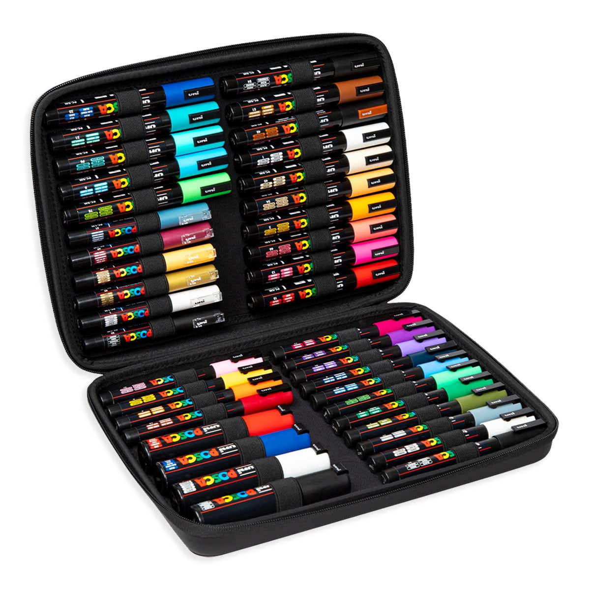Uni Posca Markers Mixed 40 Set Suitcase - image 1