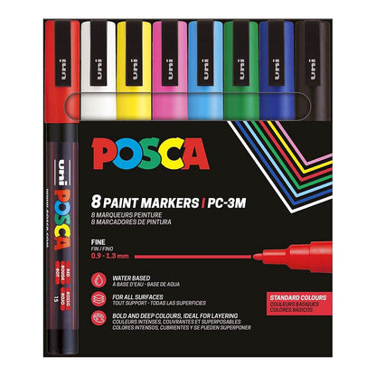 Uni Posca Markers PC-3M, 8set