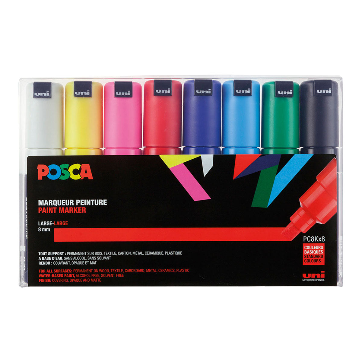 Uni Posca Markers PC-8K, 8 set